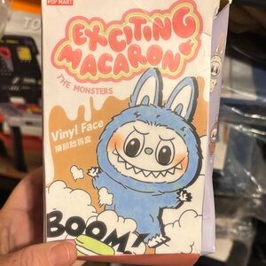 Exciting Macaron Blue Monster Vinyl Face Figure